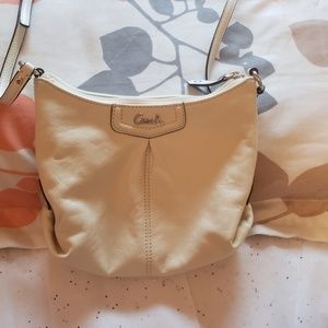 Winter white / cream Coach crossbody purse